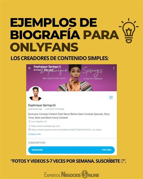 que poner en mi biografia de onlyfans|10 ideas de biografías de Onlyfans que convierten